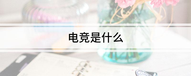 电竞是什么威斯尼斯登录(图1)